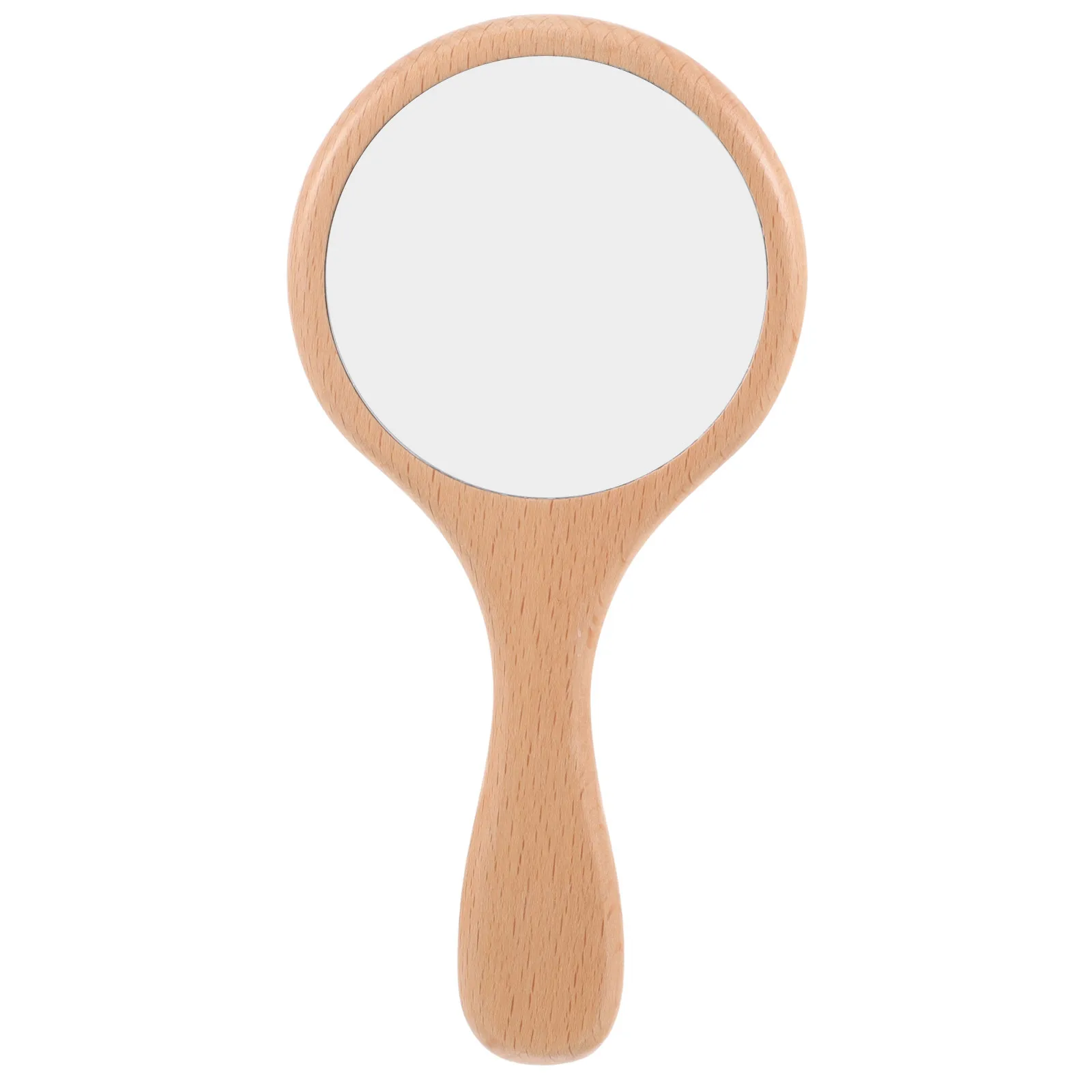 กระจกมือถือแบบพกพาทำจากไม้ กระจกขนาดเล็กน้ำหนักเบาสำหรับการเดินทาง ทริปธุรกิจ และการใช้งานในชีวิตประจำวัน กระจกมือถือสำหรับการเดินทาง