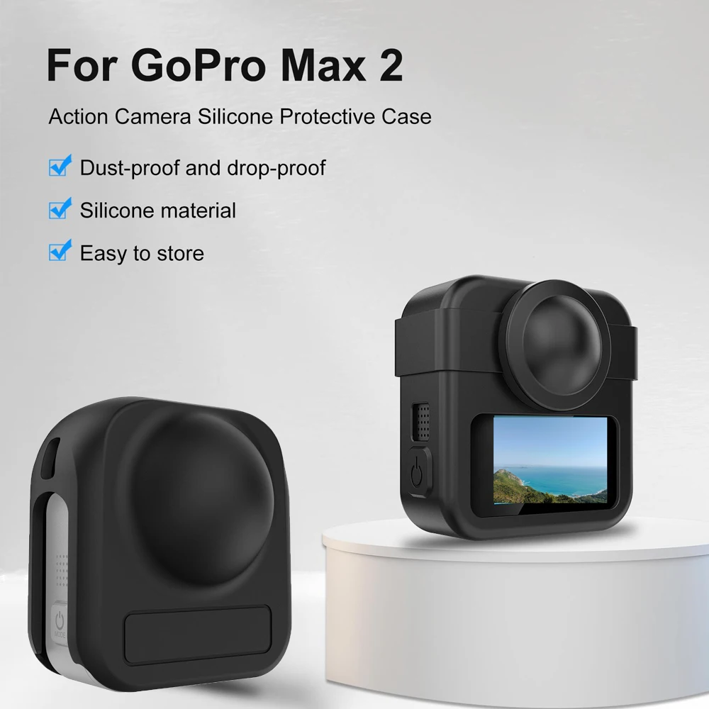 PULUZ Silikon-Schutzhülle für GoPro MAX 2, Kameragehäuse-Schutzhülle für GoPro MAX2