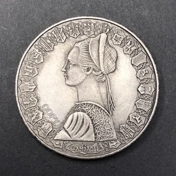 Italian girl 500 Lira Sailing Ship Collection Commemorative challenge Coin metal original Old Medal fake money Holiday gift