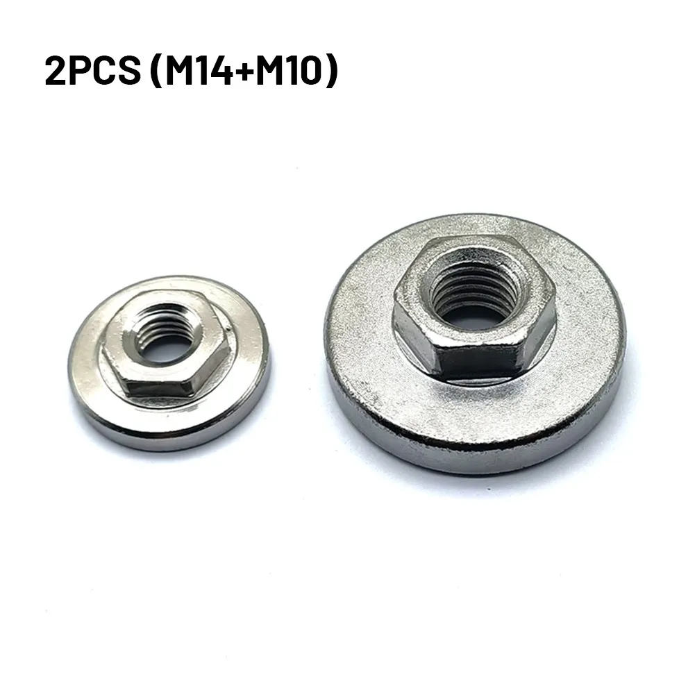 

Flange Nut Set Tools Hexagon (M10+M14) 1 Pcs 125 Angle Grinder Pressing Plate M14 And 1 Pcs 100 Angle Grinder Pressing Plate M10