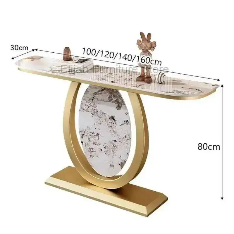 

Marble Vintage Nordic Console Table Metal Midcentry Hallway Console Table Luxury Entrance Tisch Wohnzimer Living Room Furniture