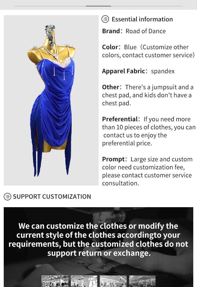 2026 Lateinamerikanisches Tanzkostüm, elegantes Kleid für Damen, sexy Standard-Ballkleidung, Mädchen-Ballkleid, Tanzkleidung, Rock, Samba-Abendgarderobe – Detail 3