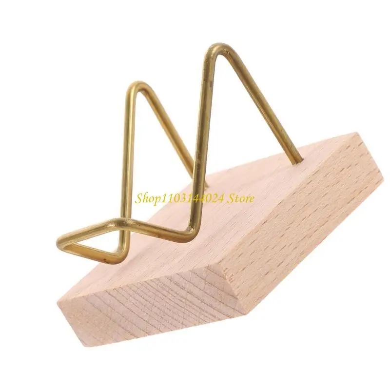 N5KE Small Mineral Display Wrack Wrack With With Wooden Race لسهولة التخزين والنقل من البلورات