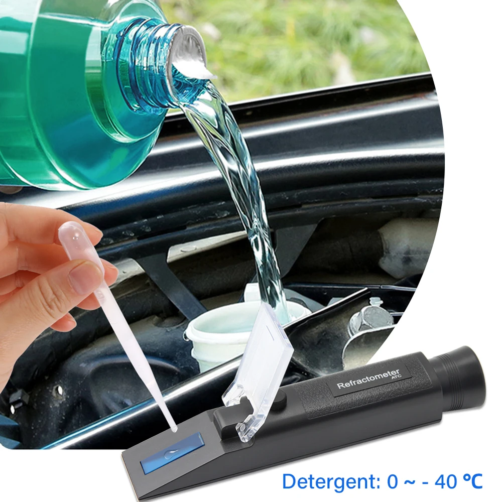 Antifreeze Refractometer Car Freezing Point RHA-701ATC Car Urea Multifunctional Tester Ethylene Propylene Glycol Battery Fluid