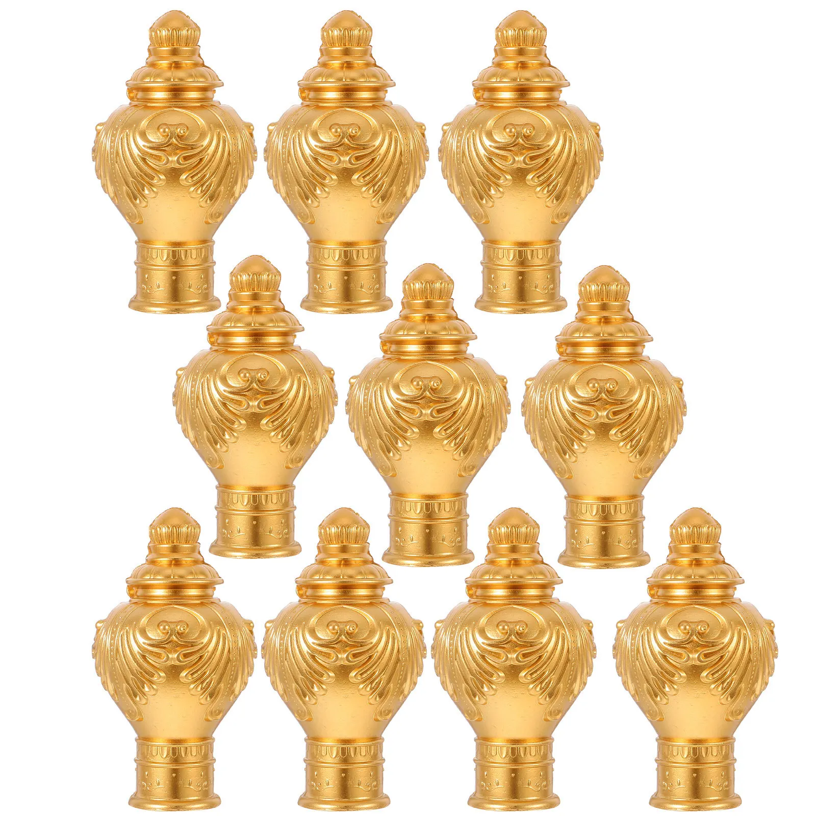 

20pcs Rod Decorative Heads 26-28Mm Retro Finials For Window Curtain Rod Fitting End Cap Replacement Vintage Curtain End Caps