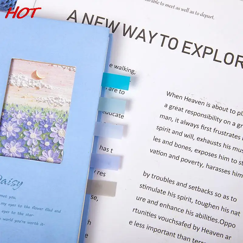 200sheets Morandi Sticky Tabs Sticky Notes  Tabs Page Markers Memo Pad Stickers Notepad Book Annotation Office School Cute