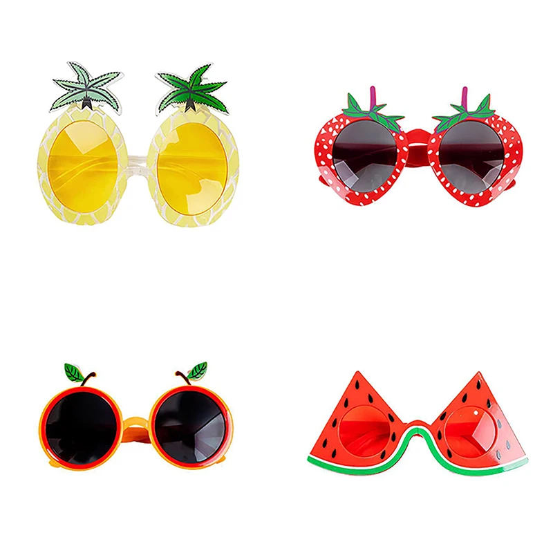 Summer Party Pineapple Strawberry Glasses Fruit Shape Glasses Tropical Pineapple Sunglasses Birthday Party Supplies Toys