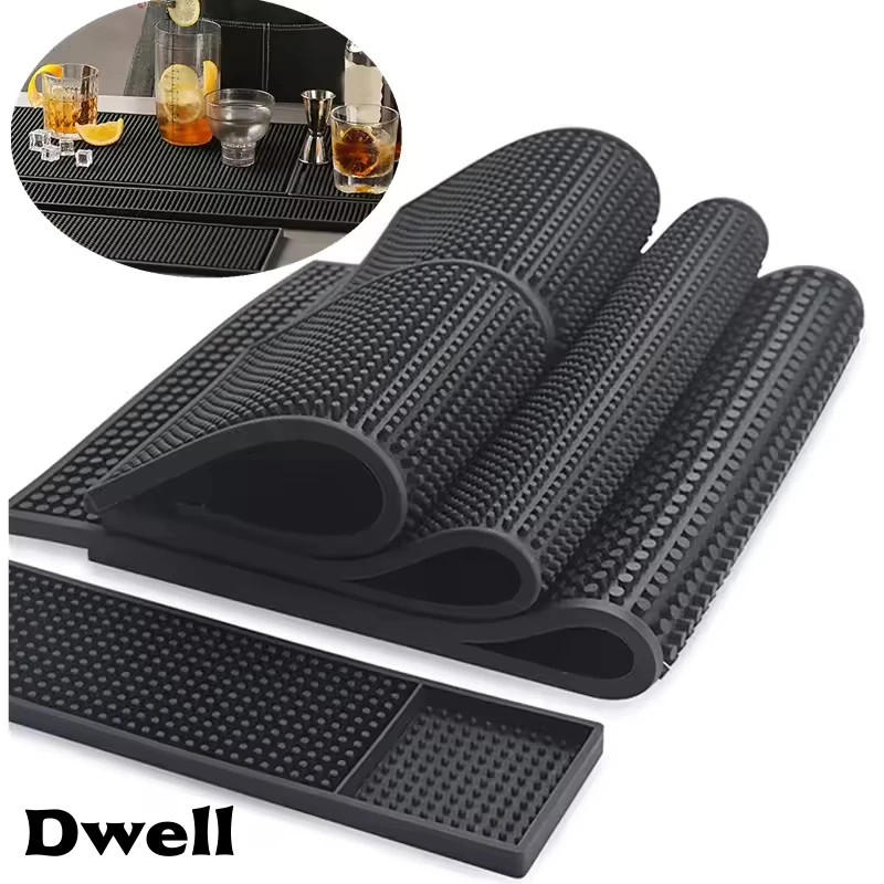 

PVC Bar Mat Anti-slip Cafe Bar Mats Home Cup Mat Waterproof Heat Resistant Durable Drain Bar Service Spill Mat for Home Bar Cafe