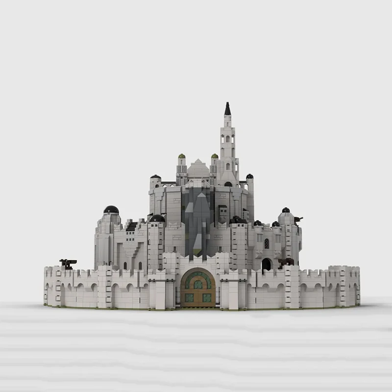 4337PCS Ring Movie Series The White City MOC Building Block Castle Model Assembly Bricks Toy For Children Gift MOC-104144