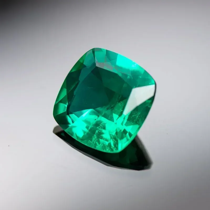 

NEW Lab Grown Emerald Square Cushion Shape Green Color Gemstone for Diy Jewelry Rings Pendants Making Material