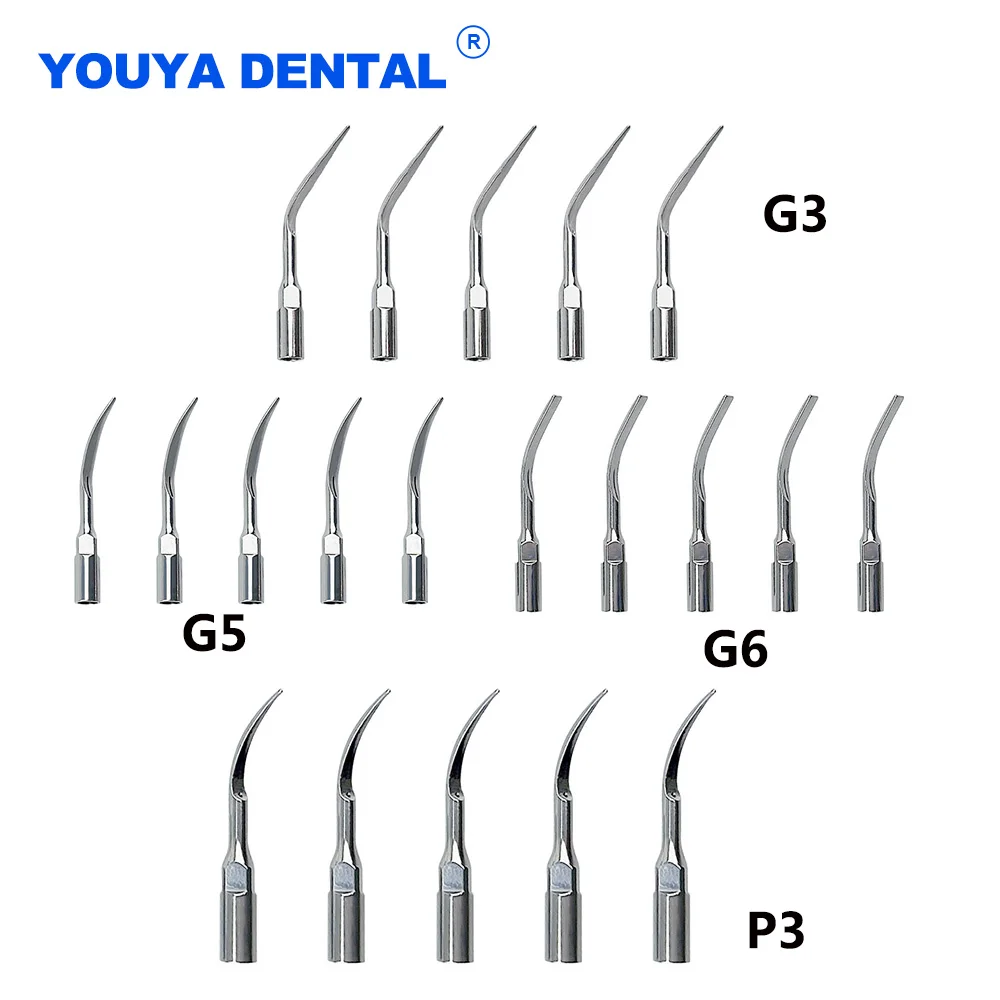 أداة صنفرة الأسنان بالموجات فوق الصوتية نصائح G3 G5 G6 P3 تحجيم اللثة استبدال صالح للنقار الخشب/ل EMS تلميح الأسنان تنظيف إندو