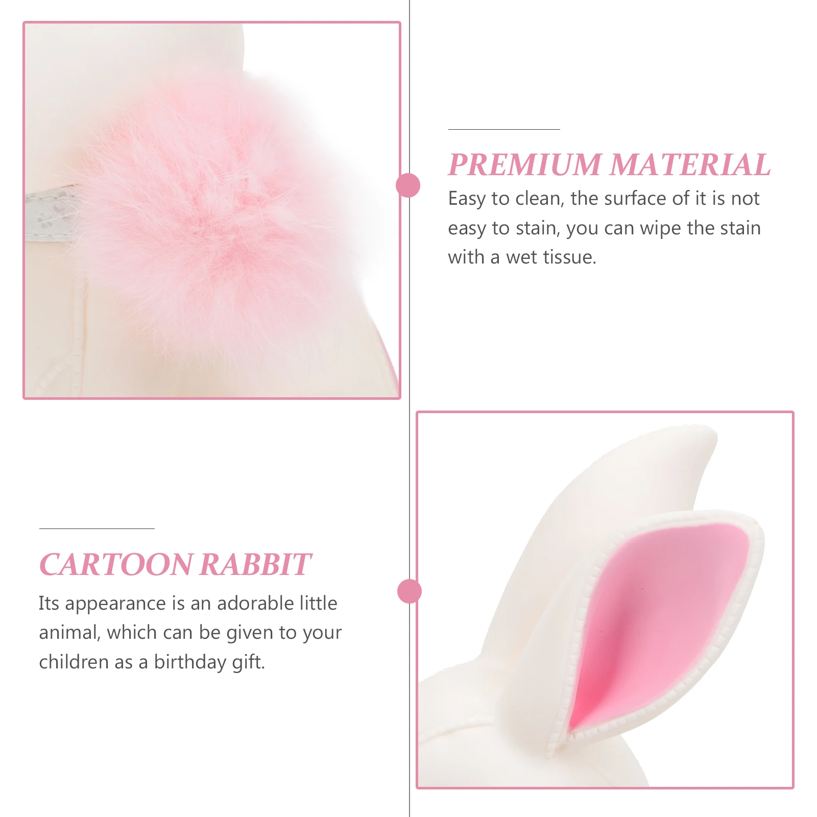 

Cartoon Rabbit Piggy Bank Money Saving Pot Easter Shape Artificial Kids Gift Design Home Decor