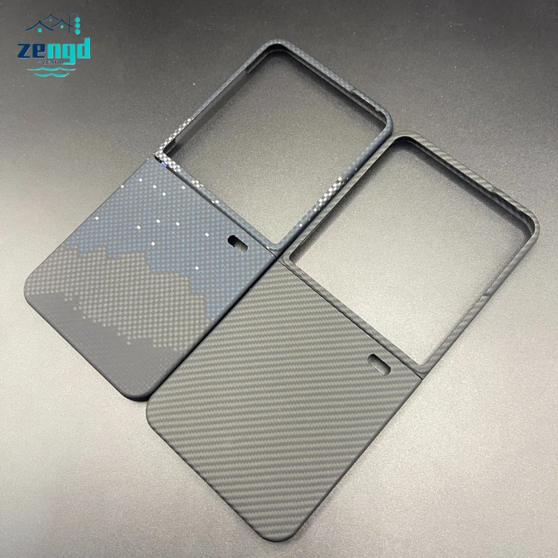 حافظة لهاتف Honor Magic V Flip 2 شحن لاسلكي مغناطيسي من ألياف الكربون الأراميد غطاء حماية كامل مضاد للسقوط ومضاد للخدش