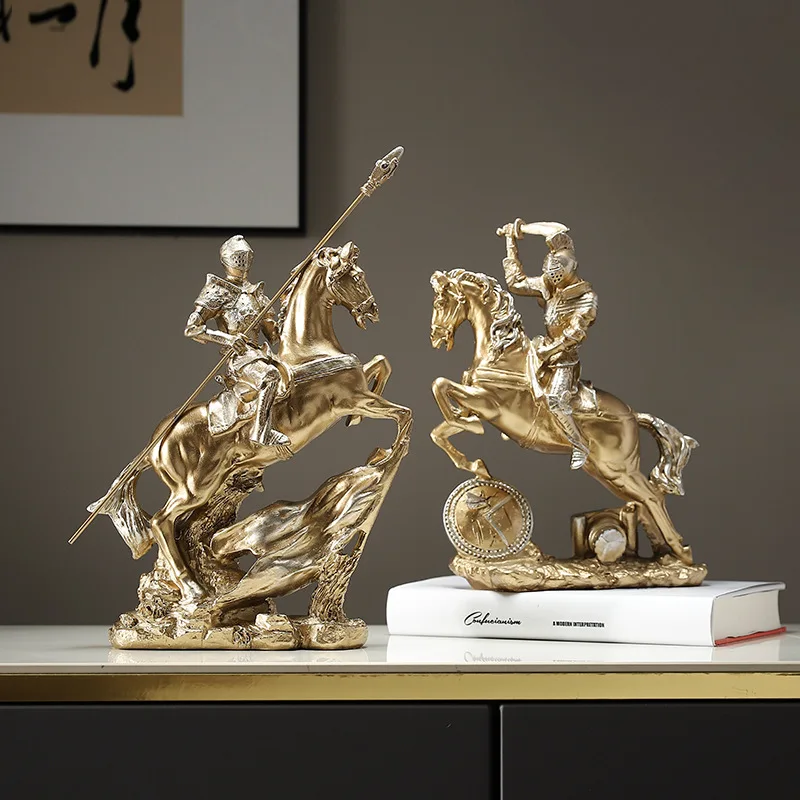 

Modern minimalist and creative living room ornament gun knight ornament home decoration office housewarming gift-giving handicra