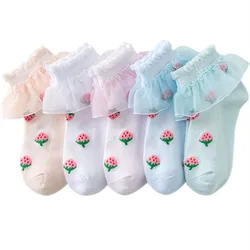 Children's Socks Spring And Autumn Cotton Car Cartoon Boy's Socks Children's Sports Socks 4/Pairs Boys Girls Quality Cute Socks