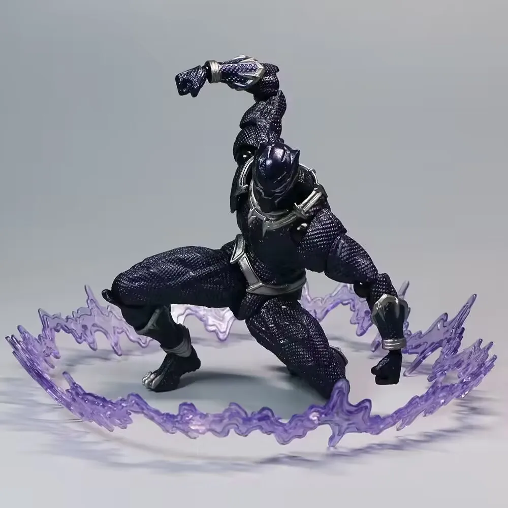 Yamaguchi Black Panther Figure King of Wakanda Action Figures Mafex Black Panther 091 Model Toys Collection Joint Movable Gifts