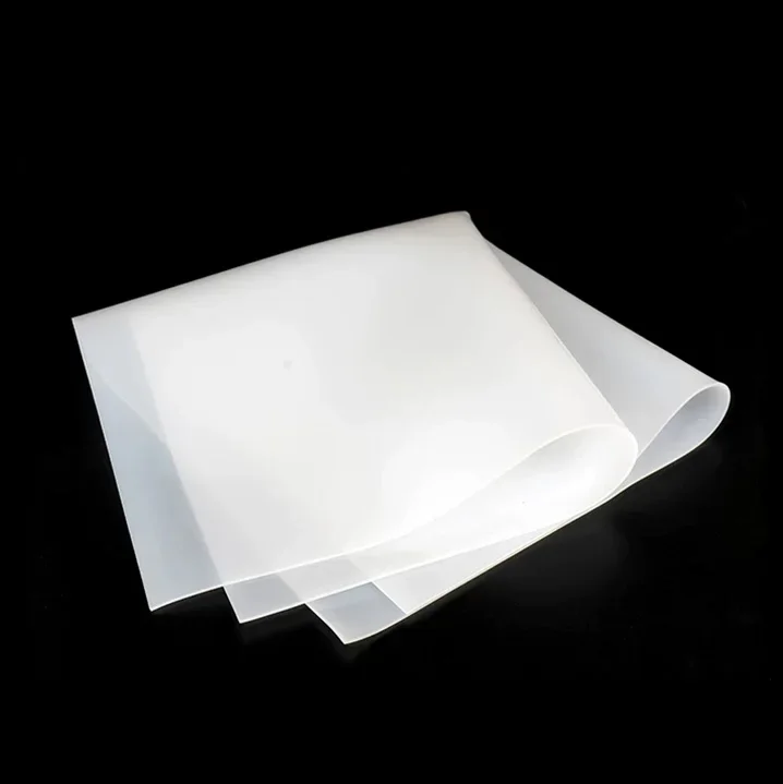 Translucent Silicone Sheet White Silicone Gasket No Peculiar Smell High Temperature Resistance Silicone Sheet 0.5-20mm