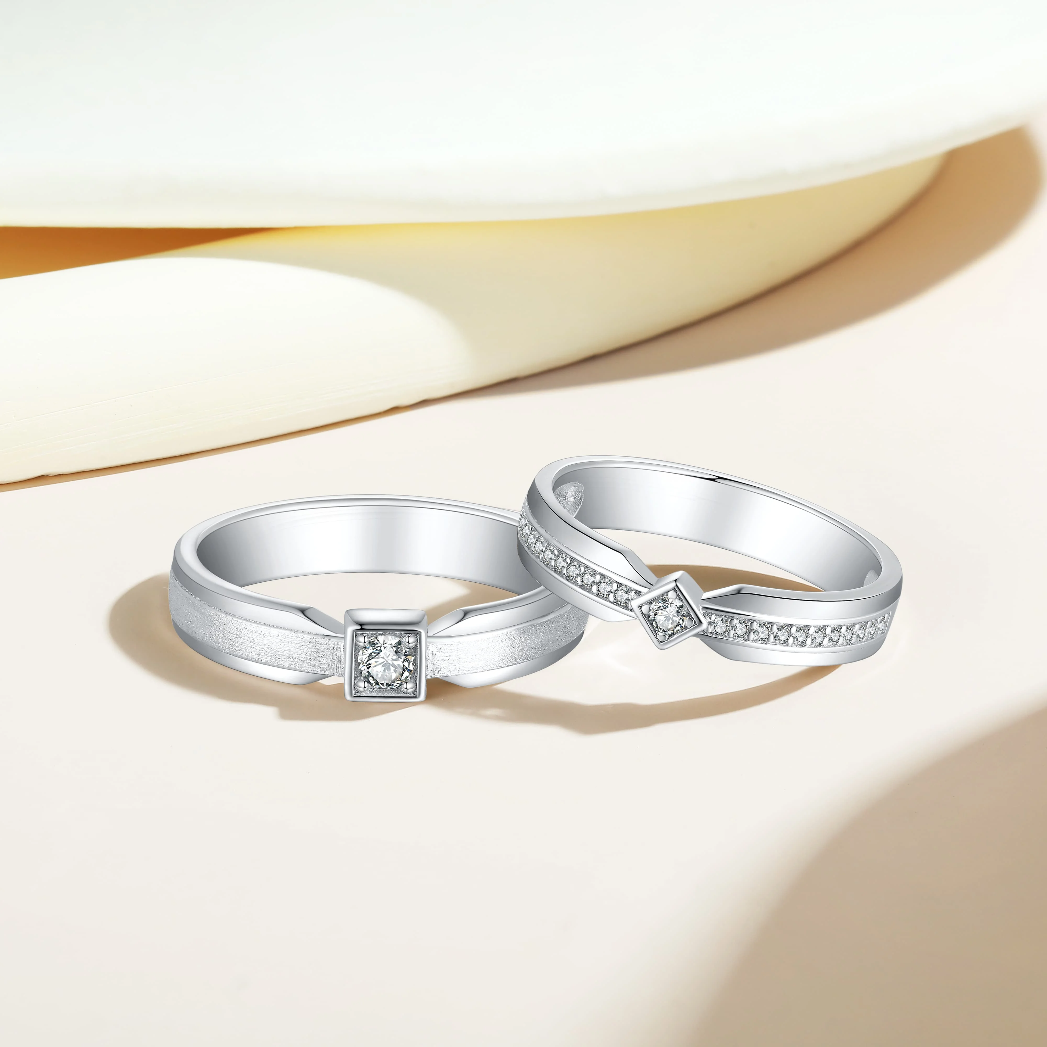 925 Sterling Silver S925 Fine Wedding Jewelry with CZ Rings Elegant Eternity & Promise Rings for Women for Parties Anniversaries