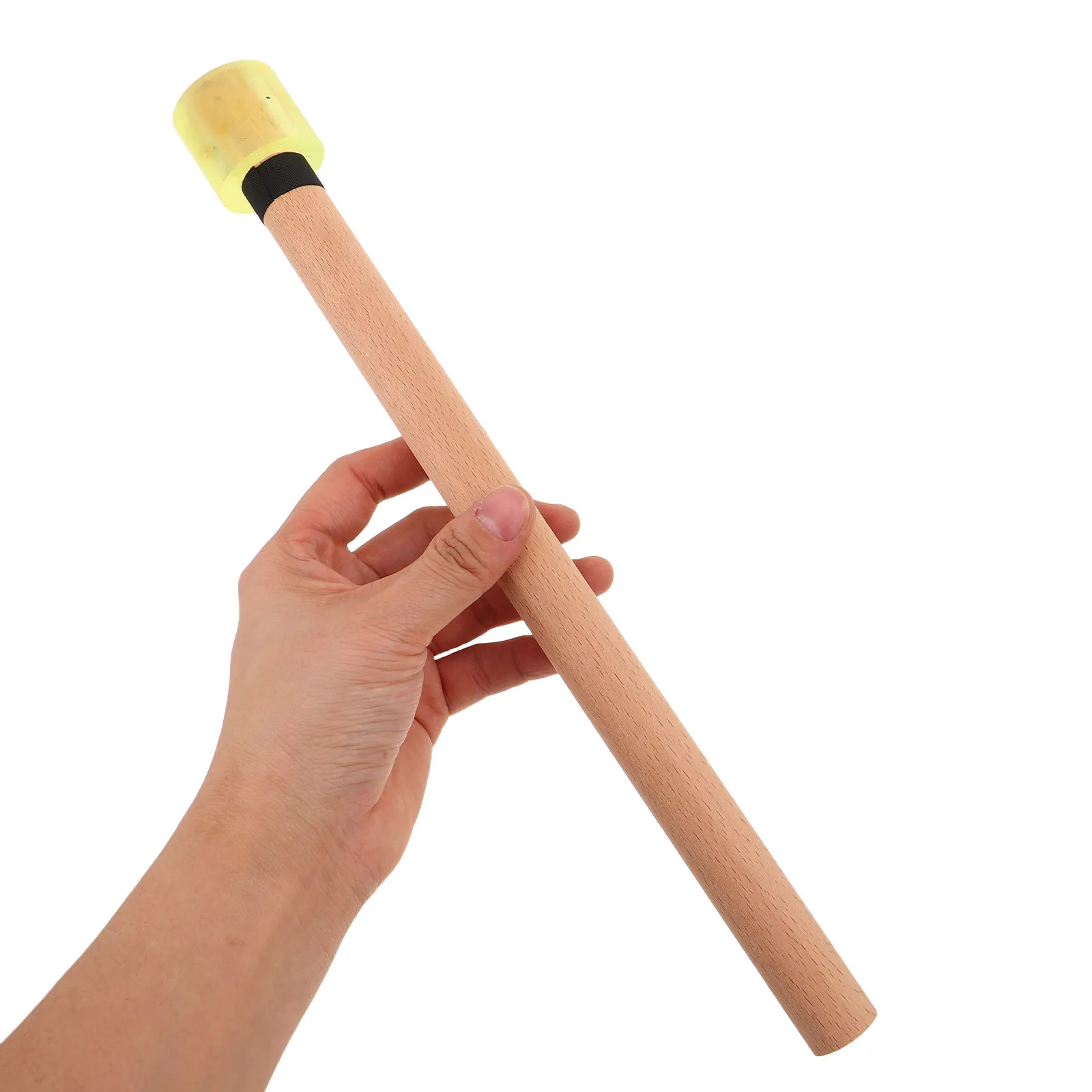1Pair Silent Drumsticks Classic Wooden Noise Cancelling Rubber Tip Quiet Practice Jazz Drumsticks for Beginners Students