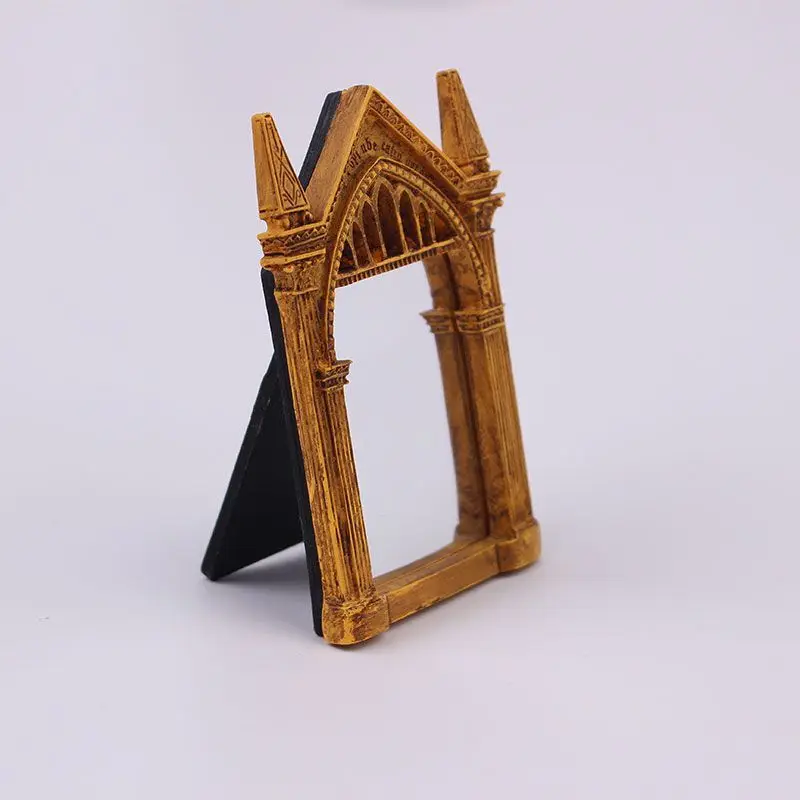 Vintage Mirror of Standing Bookshelf Decor Wizard Home Decor Fantasy Gift Family Delicate Holder Wall Hanging House Decor