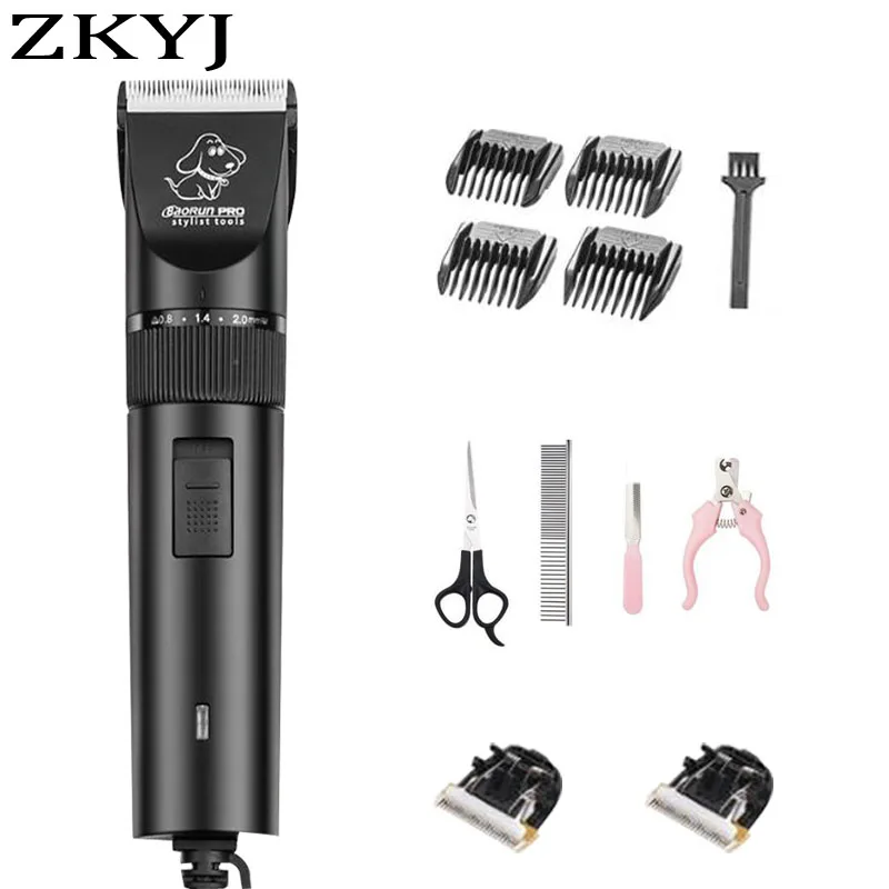 New High Power Professional Electric Pet Hair Clipper Cat Dog Hair Trimmer Grooming for big dog Animals Haircut Shaver Machine