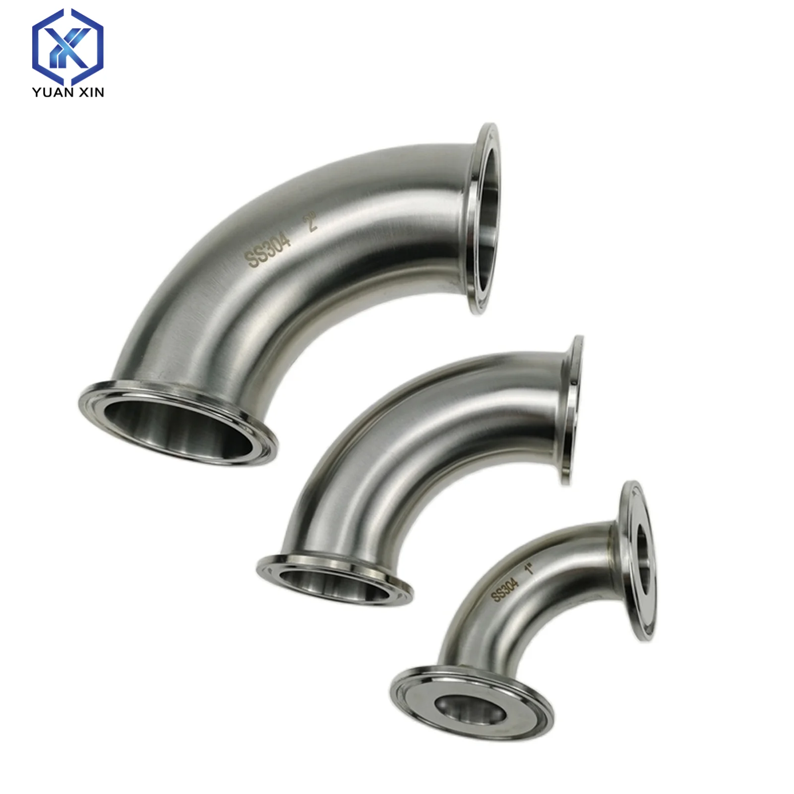 

Санитарная нержавеющая сталь, 90-градусный колено, зажимное колено, нержавеющая сталь 304, пищевая нержавеющая сталь