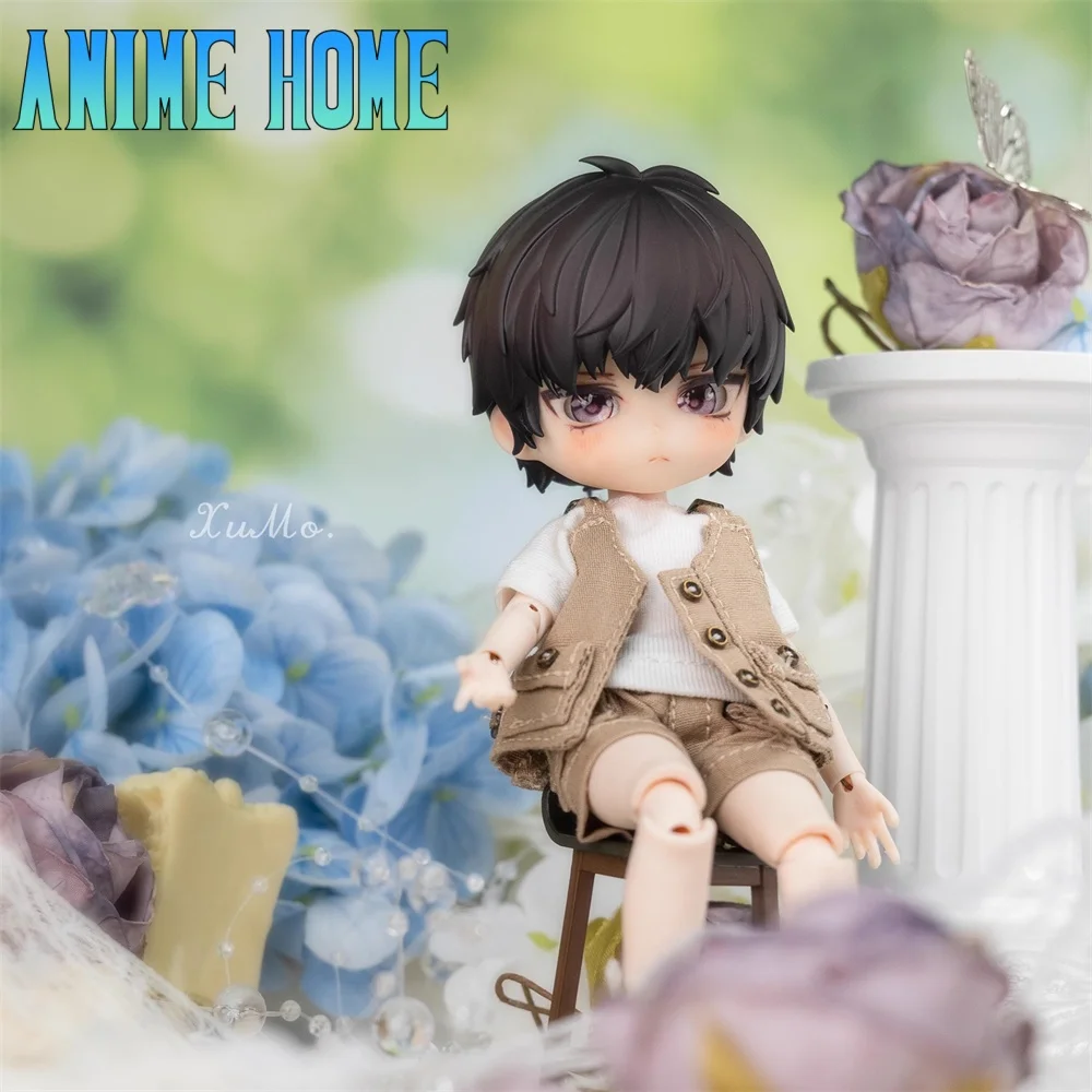 Game BJD Head Shell Mr Love: Queen's Choice Lucien Role Cos Handmade OB11 Hair Plate Paint Detachable Toy Model Cosplay Gift