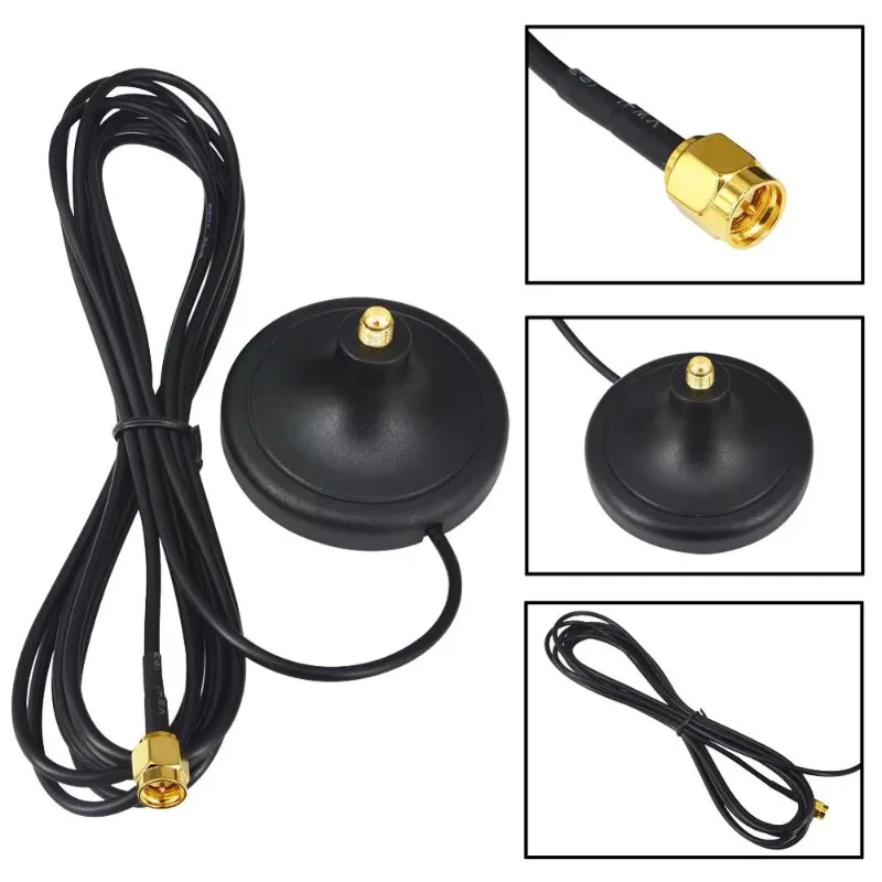 1 Pcs Antenna Extension Cable 3M Length SMA Male to Female WiFi Magnetic Base for Router Wireless Network Card Car Accessories