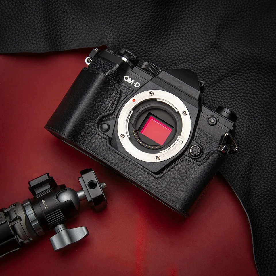 オリンパス OM-D E-M5 Mark III E-M5 ケース レトロ 本革 E-M5 III