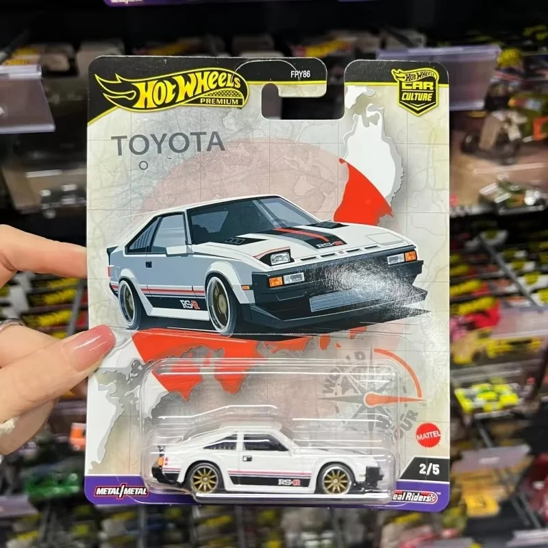 Auténticos coches de juguete Hot Wheels Fpy86 World Tour Series, modelo fundido a presión, Toyota Supra, Audi S4, Volkswagen BrasíLia, colección de regalos sorpresa