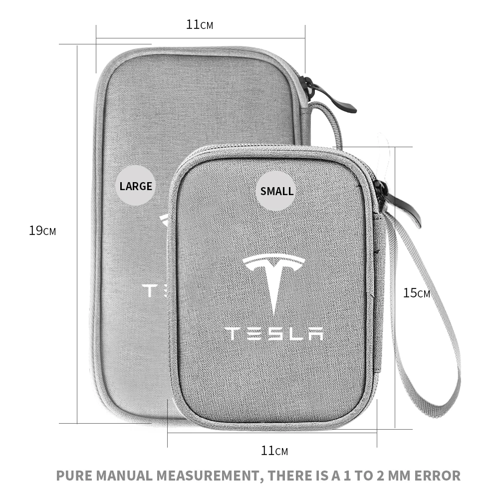 1pc For Tesla Model S 3 Y 2012-2023 2013 2016 2017 2020 2021 Highland Y Car digital Supplies Storage bag USB Cable Storage Box