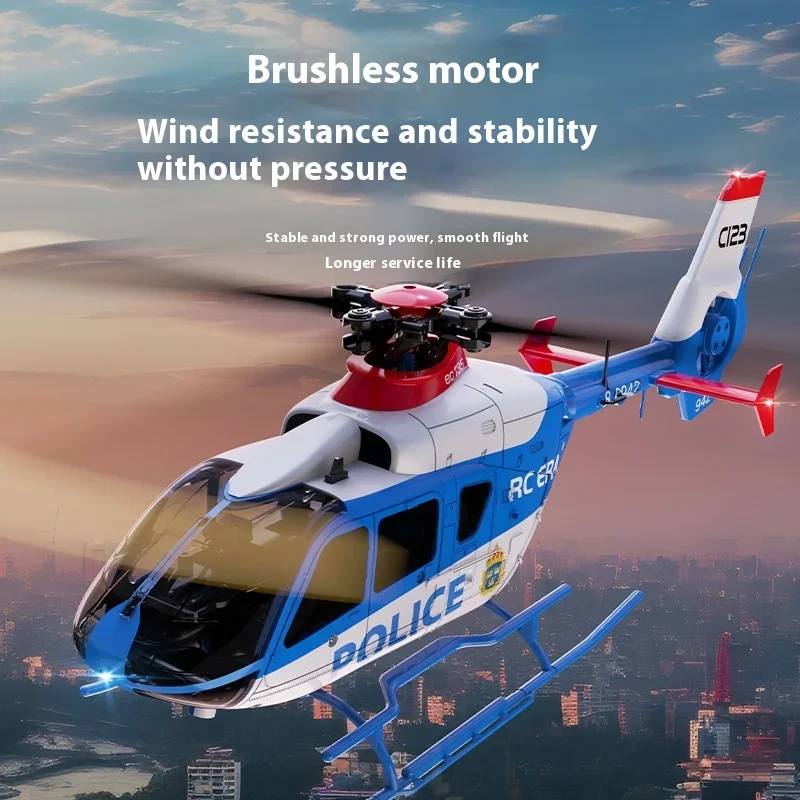 1:36 Ec135 Rc 헬리콥터 모델, 고도 유지 2.4ghz 리모컨 6 축 자이로, 실내 야외 비행용, 어린이 선물, 신제품