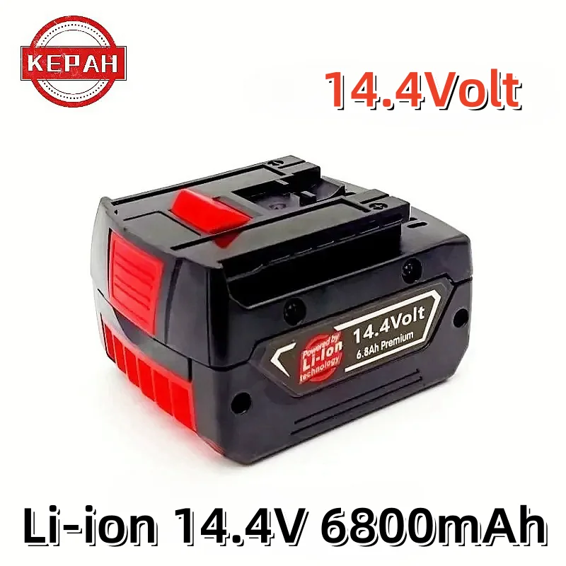 

14.4V 6.8Ah Lithium ion battery rechargeable for electric drills GBH GDR GSR 1080 DDS180 BAT614G BAT607 BAT607G