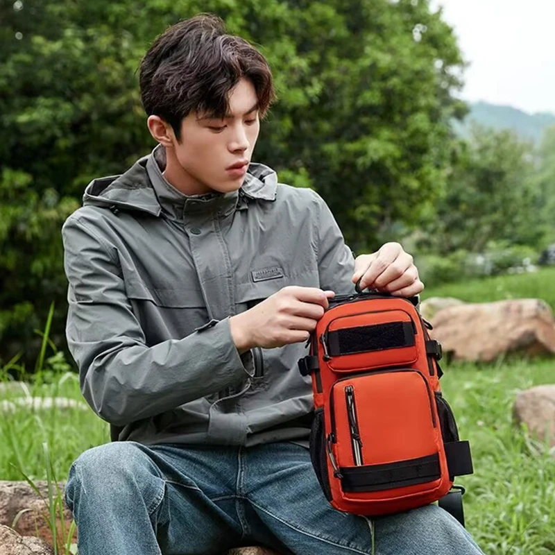 

Travel Climbing Trekking Tactical Handbags Shoulder Bag Camping for Man Hiking Fishing Sling Crossbody Outdoor Weekend Molle Bag