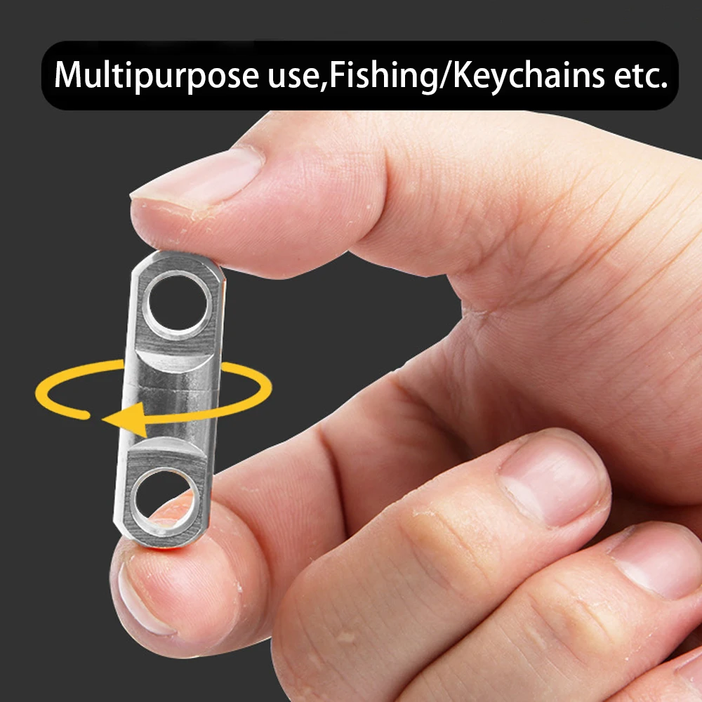 DNDYUJU 6-10pcs Fishing Brass Alloy Solid Swivels Bearing Swivels Fishhooks Lure Connector seawater Trawl fishing Accessories