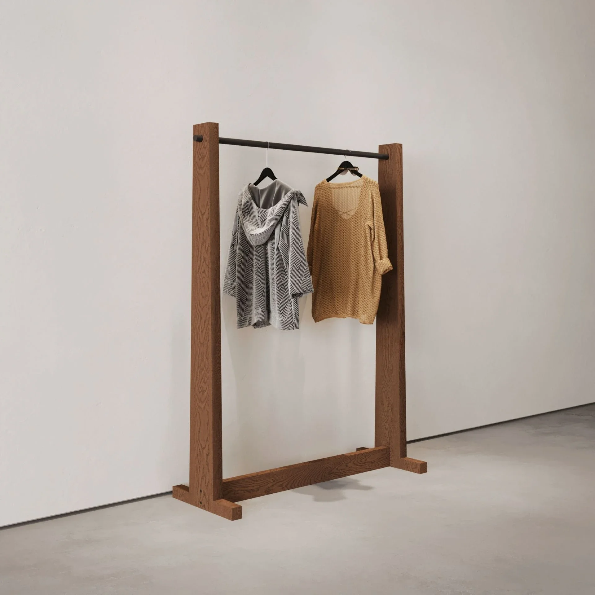 Étagère vintage, magasin de vêtements, présentoir, Nakajima, affichage