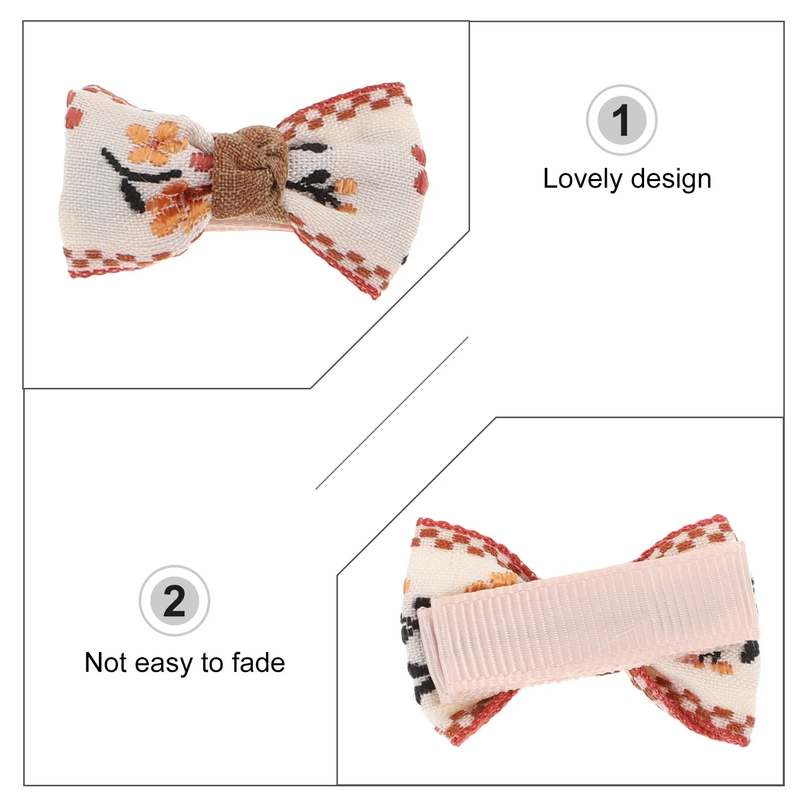 

10 шт. заколок для волос в виде бабочек, милые тканевые заколки для девочек, украшения для волос, заколки-бантики для девочек и женщин