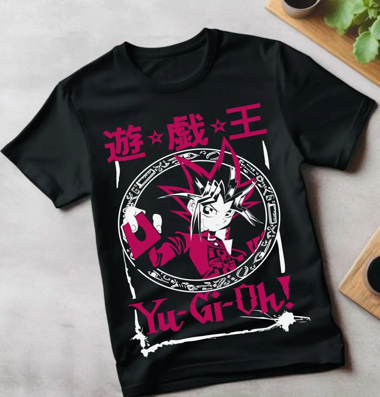 

Yu-Gi-Oh! T-shirt Anime Black Yu-Gi-Oh Funny Waifu Kawai Gift Shirt All Size