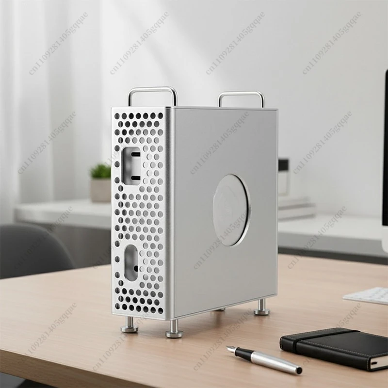 

Вертикальная подставка 2-в-1 из алюминиевого сплава для Mac Mini M4/M4 Pro 2025 года с теплоотводом, пылезащитой и ударопрочным защитным чехлом