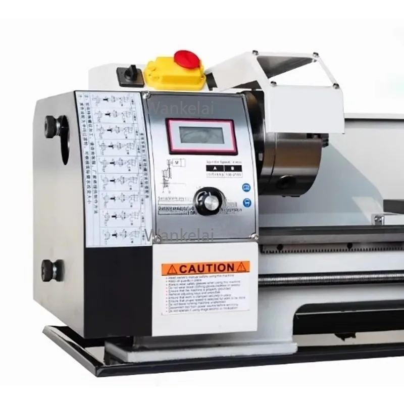 

210 Multifunctional Flat Bed Lathe 220V Industrial Household Woodworking Metal Micro Precision Machining Lathe Machine
