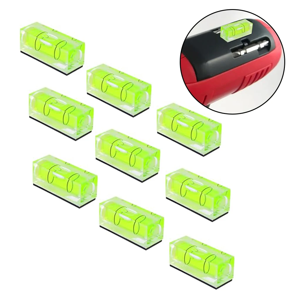 Compact bubble level kit 9 piece for professional For DIY tool set use with clear easy to read bubble and magnetic base