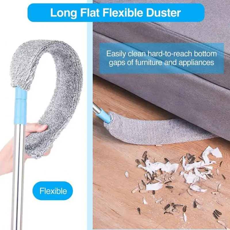 Household Cleaning Duster Long Handle Floor Mop Wall Gap DustBrush Mop Home Flexible Cleaning Under Sofa Tool Retractable Window