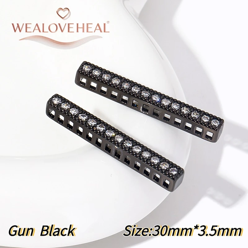 18K vergoldete Messing-Rechteck-Abstandshalter, luxuriöser Micro-Pavé-CZ-Trennverbinder für DIY-Schmuckherstellung, Großhandel – Detail 32