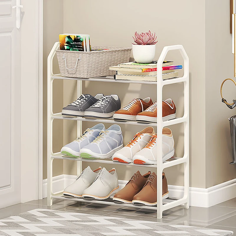 

Simple Fashion Shoe Rack 4-Layer Shoes Organizer Stand Holder Living Room Space Saving Modern Assembled Shoe Rack