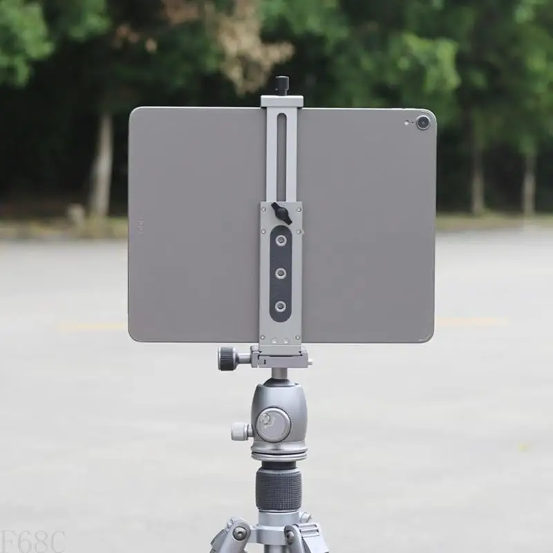F68C XJ15 태블릿 홀더 삼각대 마운트 클램프 금속 정제 스탠드 클롤 슈 마운트
