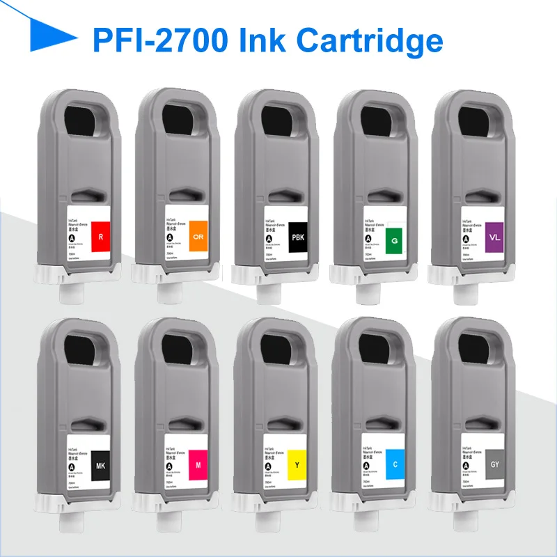 Pigment for Canon PFI-2700 PFI 2700 PFI2700 Ink cartridge for Canon ImagePROGRAF GP-2000 GP-4000 GP-4600S GP-6600S printer