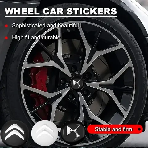 60mm Car Wheel Center Hub Cap Rim Cover Emblem Sticker For DS DS4S DS5 5LS DS3 DS4 DS6 DS7 DS9 E-Tense RUBIS SPIRIT WILD Citroen
