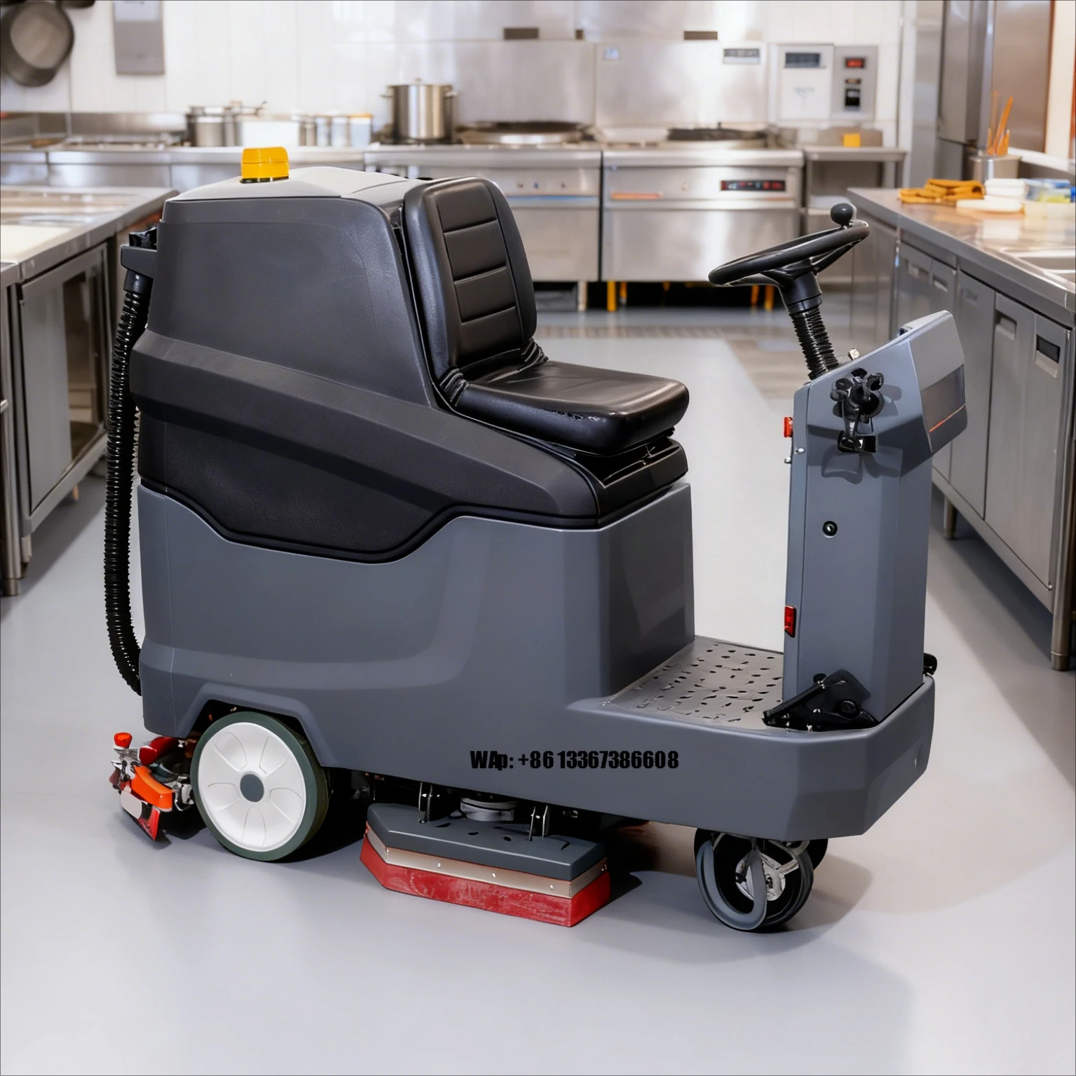 Hot Selling Ride on Hospital Floor Scrubber Diamond Cleaning Machine Automatic Floor Washing Machine for Healthcare Facilities