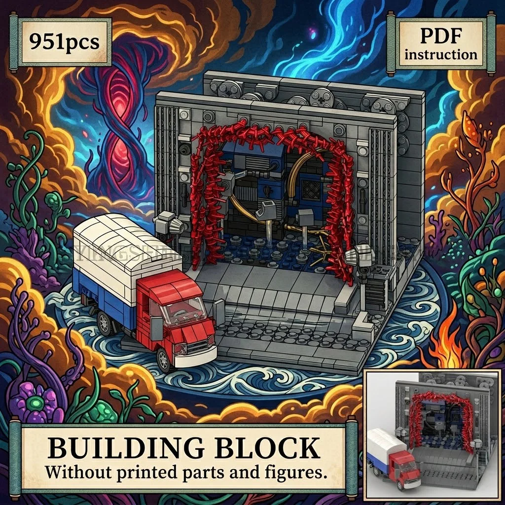 Stranger Sci Fi Scene Construction Toy Vehicle and Building Set Display Building Bricks Gift
