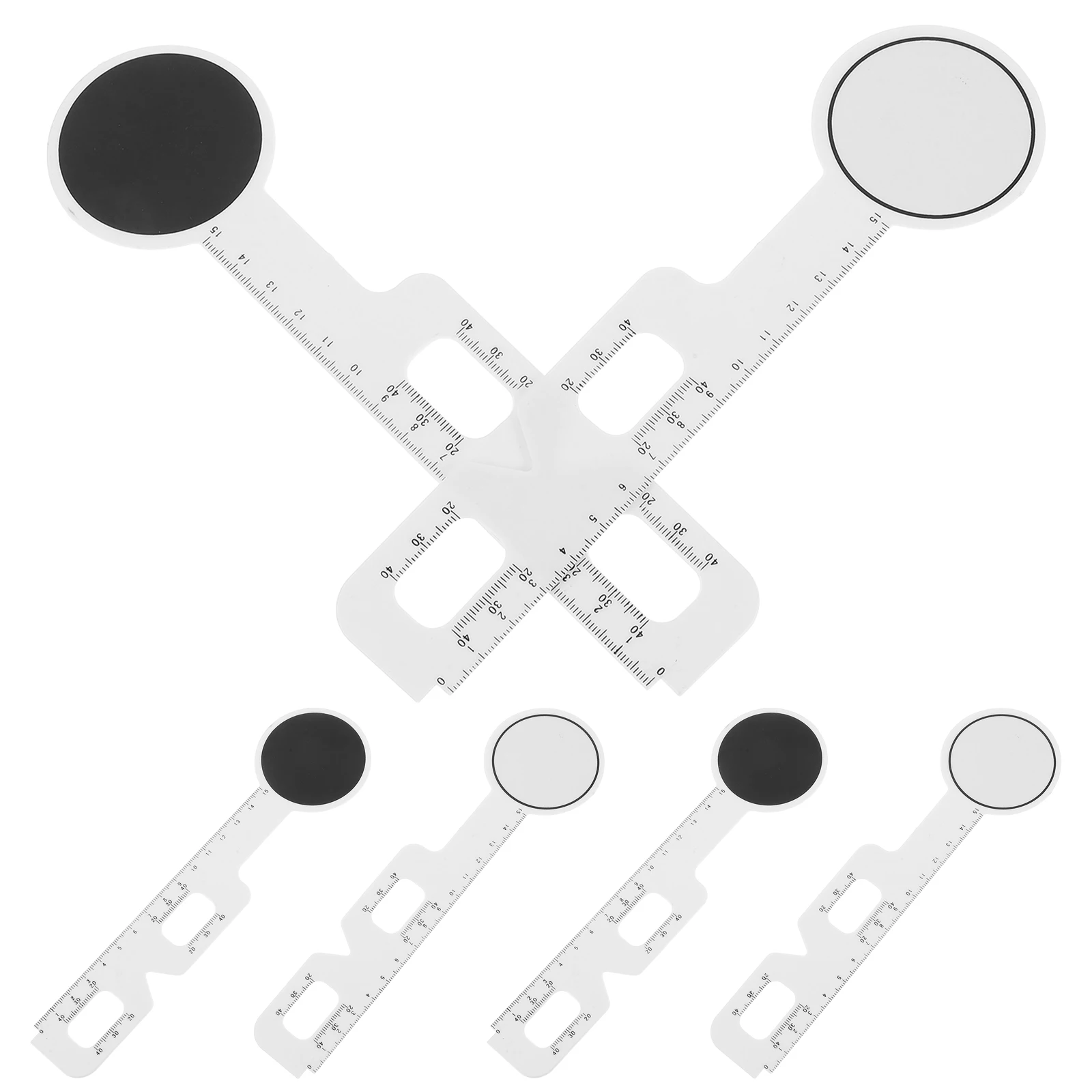 

6 pcs Optical Digital PD Ruler Eye Measurement Tool Plastic Distance Apparatus Student Meter Pupil Gauge Durable Portable